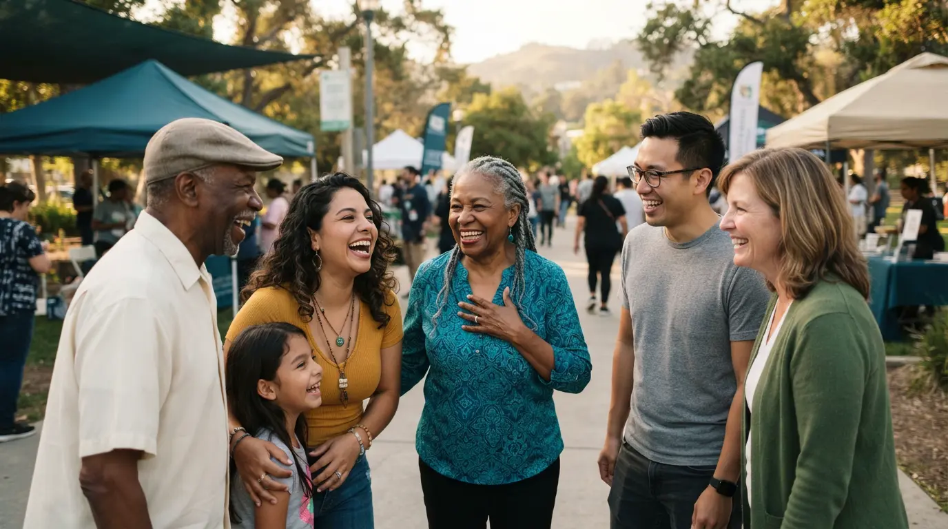 Diverse East Bay community served by Anthony Jones MD primary care and HIV services